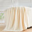 Flannel Fleece Throw Blanket King Size Ivory 5