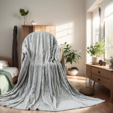 Fleece deken, queensize, 350 g/m², lichtgewicht plaid voor op bed, extra zachte geborstelde stof, superwarme bankdeken, 90" x 90" (Camel Queen)