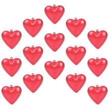 FRCOLOR15 pezzi Ornamenti in plastica a forma di cuore riempibili per decorazioni di San Valentino e matrimoni – Compatibili con FRCOLOR