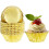 200 τεμάχια θήκες για cupcakes από χρυσό αλουμινόχαρτο, τυπικές θήκες για muffins συμβατές 1