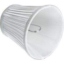 Abajur de metal em cores sortidas, pacote com 1 unidade, 12 x 12 x 11 cm.