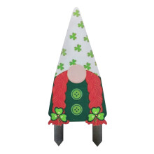 Panneau de jardin pour la Saint-Patrick avec piquet en bois – Décoration extérieure pour pelouse, compatible avec une utilisation festive