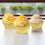 200 τεμάχια θήκες για cupcakes από χρυσό αλουμινόχαρτο, τυπικές θήκες για muffins συμβατές 5