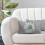 Μαξιλαροθήκες σε σχήμα Aqua White Daisy 12x20, Σετ 2 τεμαχίων, Διακοσμητικά μαξιλάρια σε 2