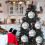 2PC 6" Glitter Extra Large Solid Oversized Huge Big Outdoor Plastic, Water Resistant Ball Ornament Hanging Tree Decorations Silver 5