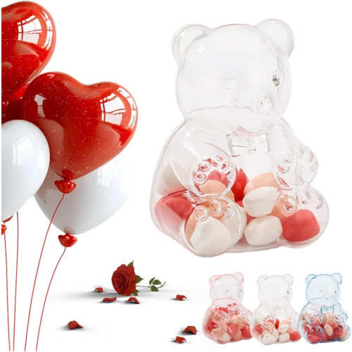 Gummy Bear Containers Clear Reusable 12 pcs