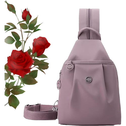 Mochila conversível à prova d'água com bolsos antifurto.