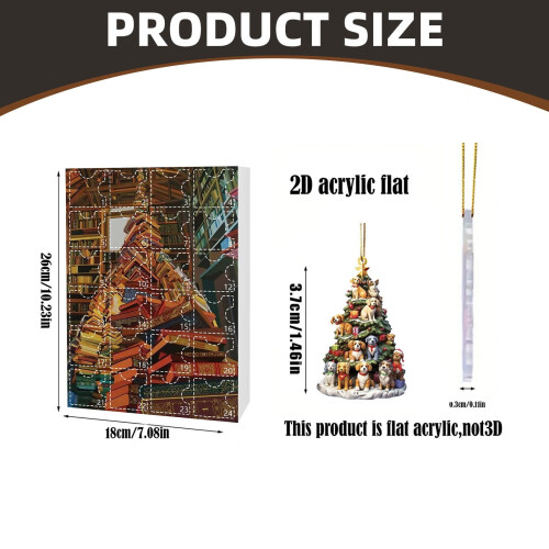 Calendrier de l'Avent réutilisable en acrylique de 24 jours 1