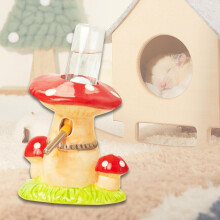 Hamster Waterfleshouder, Heldere Lekvrije Rek, Waterdispenser voor Drinken, Decoratie voor Kleine Dieren, Rat, Chinchilla, Rood