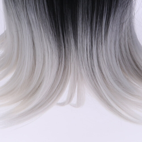 Parrucca con capelli lunghi e lisci e fascia completa, 1 pezzo 1