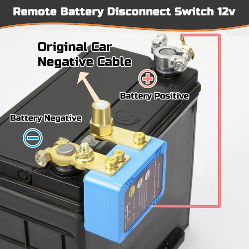 Διακόπτης αποσύνδεσης μπαταρίας 12V240A από απόσταση – Έξυπνος διακόπτης διακοπής 2