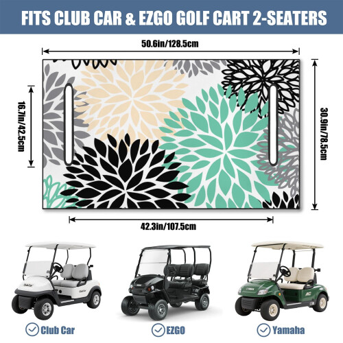 Golfwagen-Handtuchbezug, Universalgröße, 130 x 79 cm, Mikrofaser 2