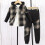 Ediodpoh Kids2PCS Σετ Μπλούζας & Παντελονιού με Μακρυμάνικο Στάμπα για Αγόρια, Καφέ, 4-5 2