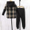 Ediodpoh Kids2PCS Σετ Μπλούζας & Παντελονιού με Μακρυμάνικο Στάμπα για Αγόρια, Καφέ, 4-5 4