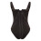 Costume intero da donna con slip a gamba larga, colore nero 3