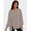 Damen Oversized Langarm-Pullover-Sweatshirts mit Rundhalsausschnitt 7