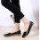 Γυναικεία Δερμάτινα Παπούτσια Loafers Μονόχρωμα Slip-on Flat Παπούτσια Άνετα Casual Φλατ για 4