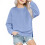 Pullover for Child Toddler Boys And Girls Sweater Coat Round Neck Small And Medium Children's Pullover Solid Color Top 3