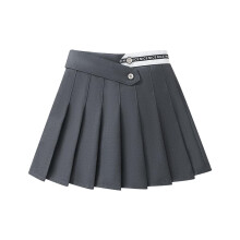 Uniformrokjes voor meisjes, meisjesrokjes met plooien, meisjes tennisrokje met elastische taille, geruit uniformrokje grijs, 7-8 jaar