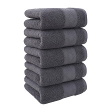 Lot de 5 serviettes pour les mains 100 % coton, épaisses, douces et absorbantes, pour la salle de bain, le visage, la douche, le spa, la salle de