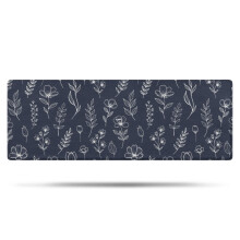 Tapis de salle de bain en microfibre Ă motif floral 43 x 119 cm