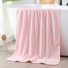 Serviette de bain en polaire corail rose 140 x 71 cm