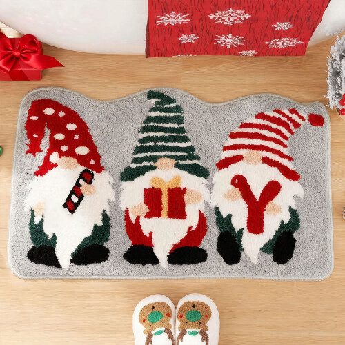 Tapis de bain Gnome de Noël 40x60cm