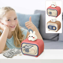 Leuke spaarpot voor kinderen, spaarbox, speelgoed voor meisjes van 5, 6, 7, 8, 9 en 10 jaar, verjaardagscadeau - spaarbox met vingerafdrukwachtwoord,