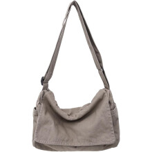 Messenger-taske til kvinder og mænd, lærreds-crossbody-skuldertaske, afslappet slyngetaske