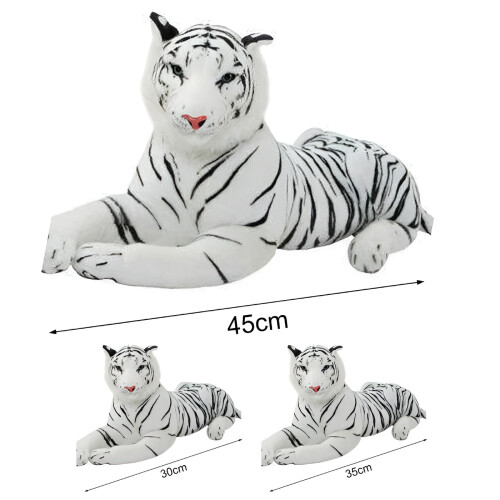 Λούτρινο μαξιλάρι Tiger σε κίτρινο χρώμα με μεγάλο λούτρινο ζωάκι 1