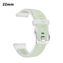 Kompatibel med Garmin 20mm/22mm klockor: mjukt silikonarmband i två färger för Venu, Forerunner, Vivoactive