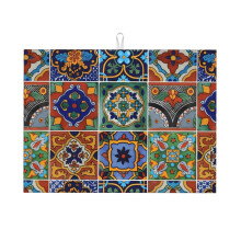 Covoraș de uscare a vaselor din faianță mexicană Talavera, 45x60 cm