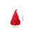 Bougies coniques rouges, cire de soja, paquet de 12 4