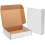 Caixas de papelão ondulado brancas de 13x10x3 polegadas (pacote com 20), com fecho de aba para livros, presentes e artesanato – ideais para 1