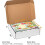Caixas de papelão ondulado brancas de 13x10x3 polegadas (pacote com 20), com fecho de aba para livros, presentes e artesanato – ideais para 2