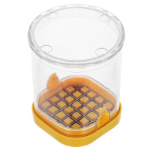 Handmatige groente- en fruitsnijder van roestvrij staal, ideaal voor het snijden van aardappelen en tomaten.