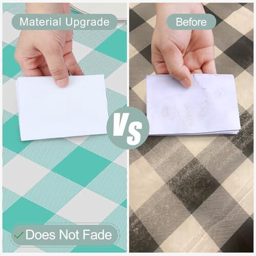 Rectangle Vinyl Tablecloth with Flannel Back, 60x102 in, 1