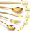 Christmas Plastic Cutlery Set Gold Silver 90 pcs 2