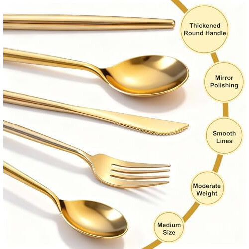 Christmas Plastic Cutlery Set Gold Silver 90 pcs 1