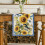 Buffalo Plaid Bird Butterfly Sunflower Spring Table Runner, Εποχιακή καλοκαιρινή διακόσμηση τραπεζαρίας 2