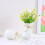 Plastblomstervase hvit hjemmedekorasjon 1 stk 6