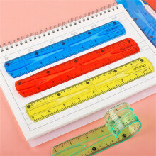 Japceit Flexible Plastic Ruler, 20CM Translucent Bendable Measuring Tool for Office & Art – Durable & Lightweight