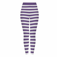 Halloweenske legíny - Dámske pruhované elastické legíny na jogu na cvičenie/ležérne nosenie/dovolenku (S-3XL, viacfarebné)