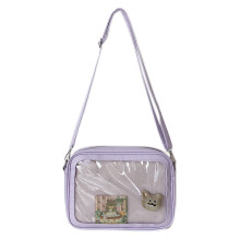 Sac à main transparent en PVC, style japonais, bandoulière femme