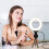 Circular Led Webcam Lighting Abs Black 1 Set 4.91X4.01X0.71In 1