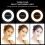 Circular Led Webcam Lighting Abs Black 1 Set 4.91X4.01X0.71In 2