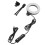 Circular Led Webcam Lighting Abs Black 1 Set 4.91X4.01X0.71In 8