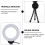 Circular Led Webcam Lighting Abs Black 1 Set 4.91X4.01X0.71In 5