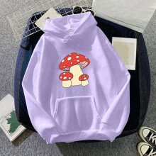 Női aranyos pulóver Kawaii gomba kapucnis pulóver tini lányoknak divat