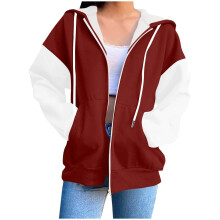 Lässiger, einfarbiger Strickpullover für Damen mit Rundhalsausschnitt, langen Ärmeln und Dreiviertelärmeln aus angerautem Fleece – ideal für